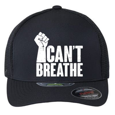 I Can't Breathe Protest Fist George Floyd Flexfit Unipanel Trucker Cap