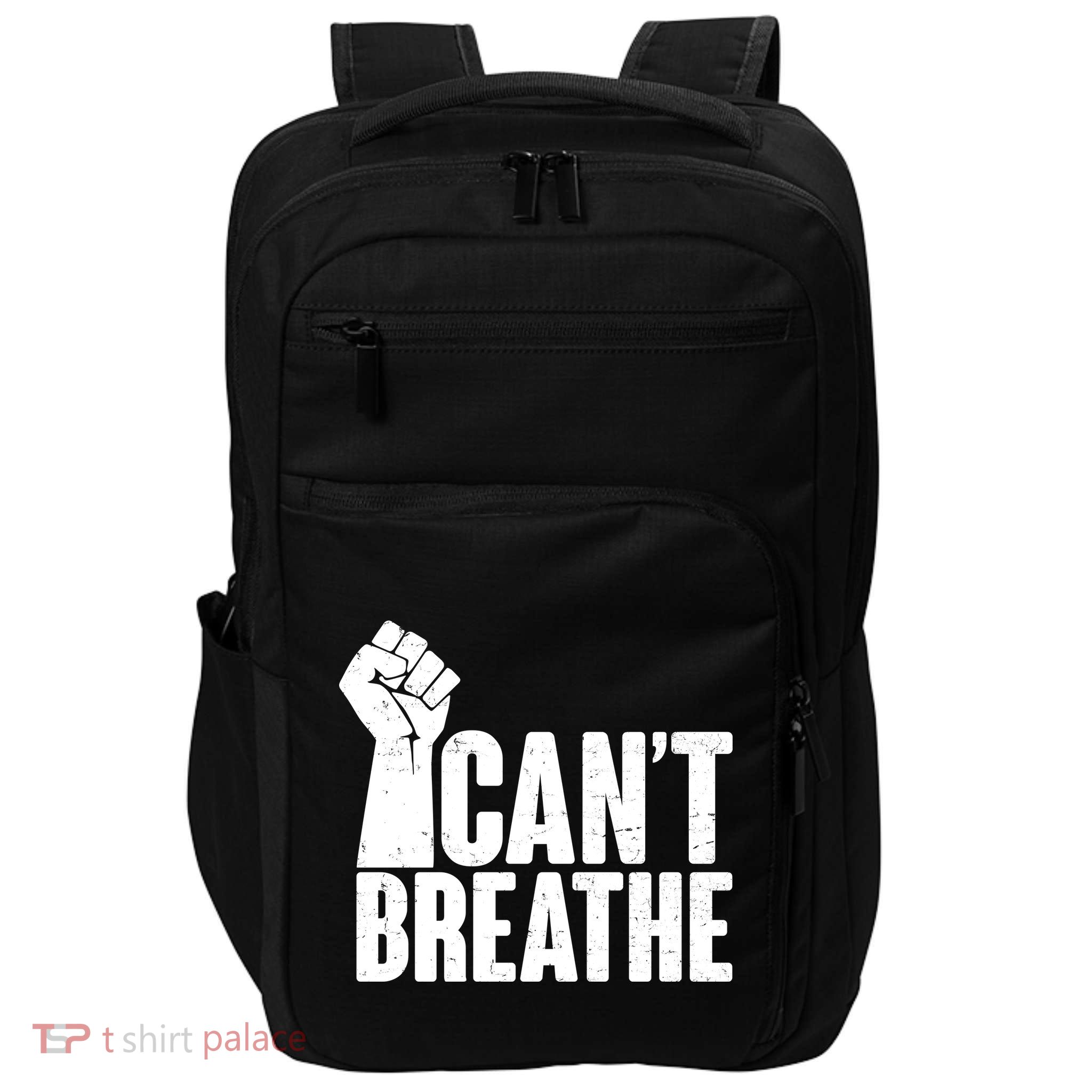 I Can't Breathe Protest Fist George Floyd Impact Tech Backpack