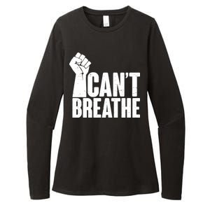 I Can't Breathe Protest Fist George Floyd Womens CVC Long Sleeve Shirt