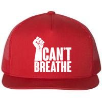 I Can't Breathe Protest Fist George Floyd Flat Bill Trucker Hat