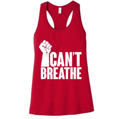 I Can't Breathe Protest Fist George Floyd Womens Tank Top