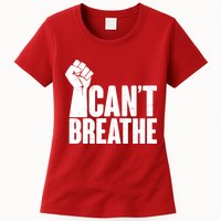 I Can't Breathe Protest Fist George Floyd Womens T-Shirt