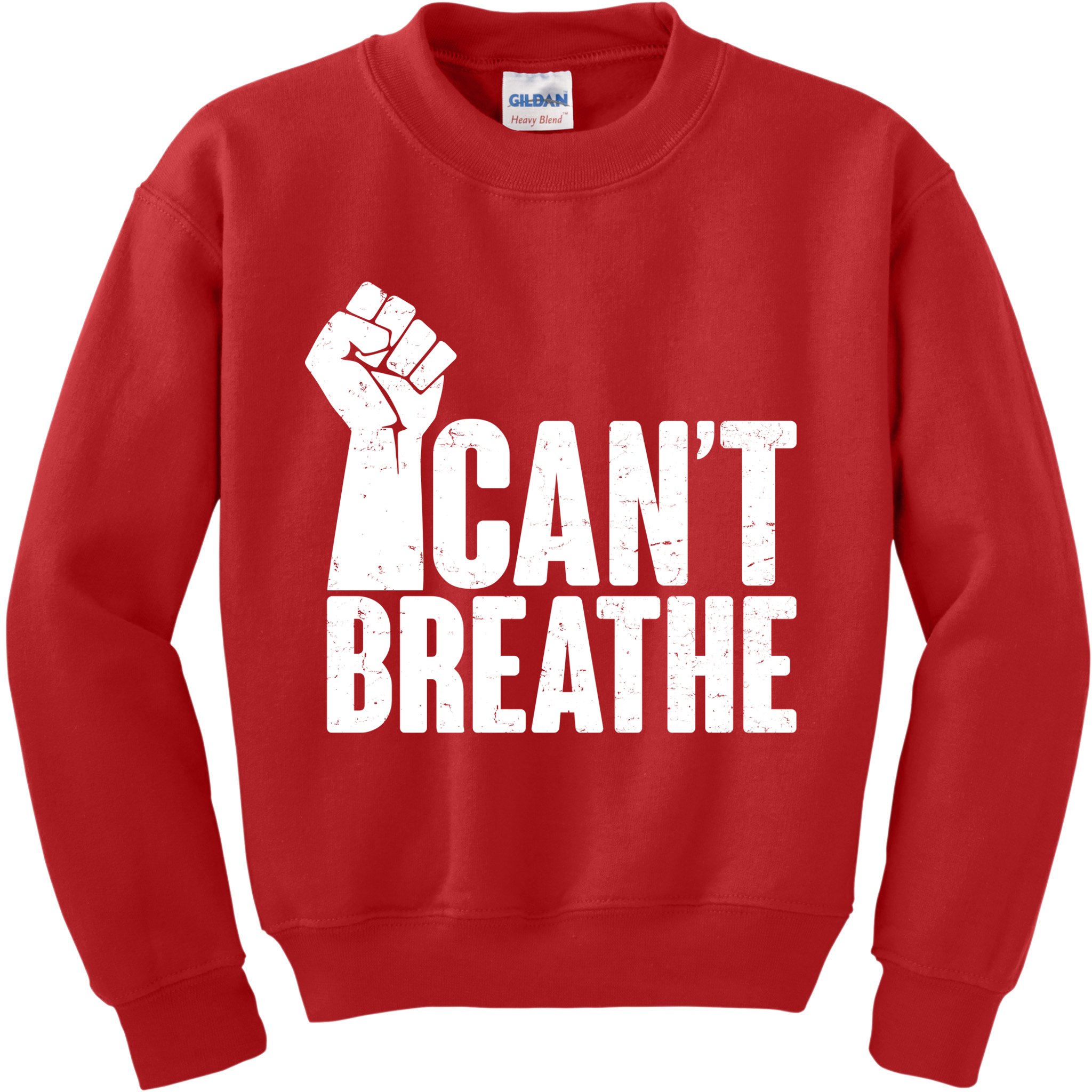 I Can't Breathe Protest Fist George Floyd Kids Sweatshirt