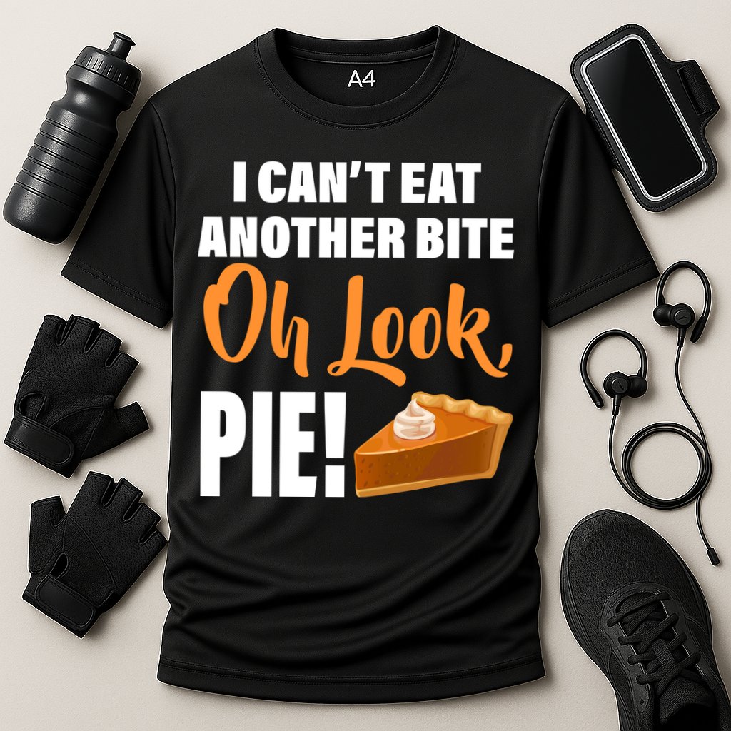 I Can't Eat Another Bite Oh Look PIE! Performance Shirt