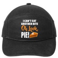I Can't Eat Another Bite Oh Look PIE! 7-Panel Snapback Hat