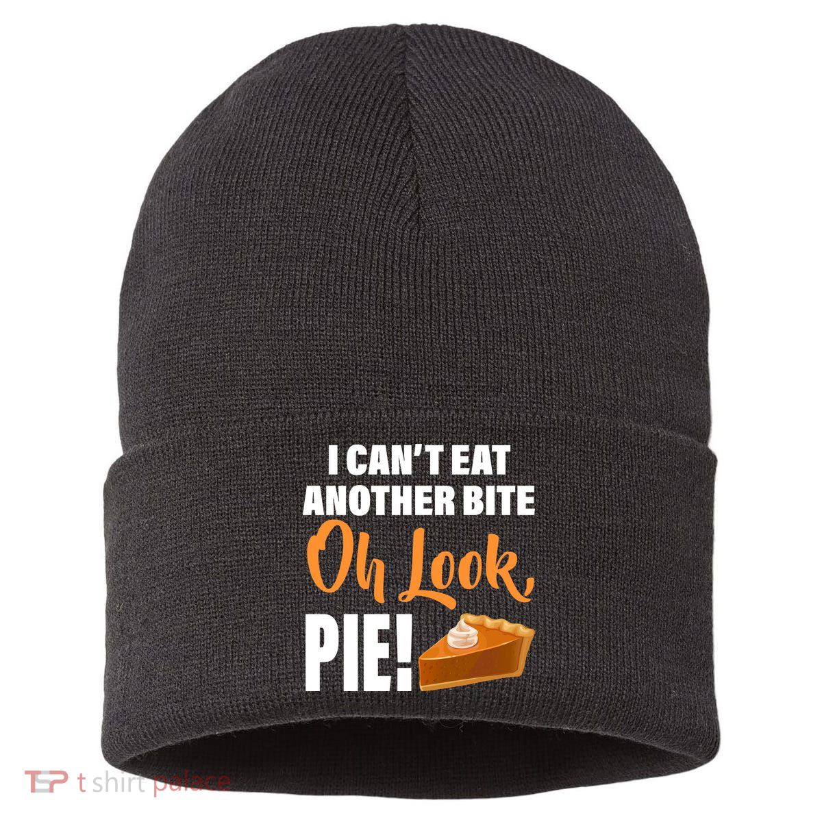 I Can't Eat Another Bite Oh Look PIE! Sustainable Knit Beanie