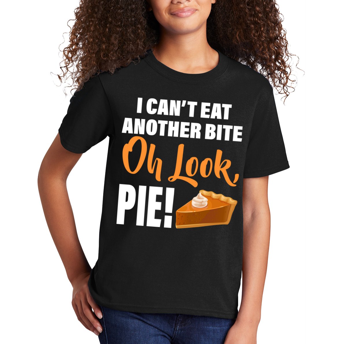 I Can't Eat Another Bite Oh Look PIE! Kids T-Shirt