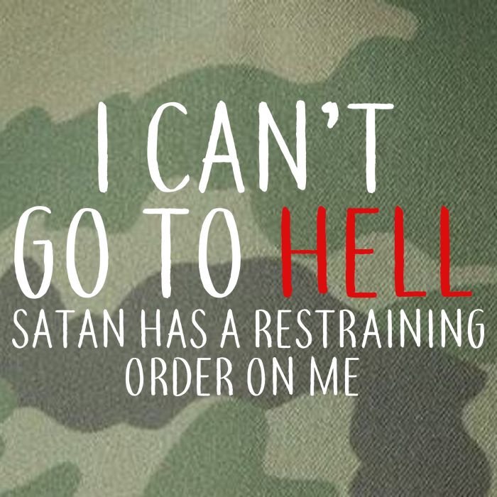 I Can't Go To Hell Satan Has A Restraining Order On Me Legacy Tie Dye Trucker Hat