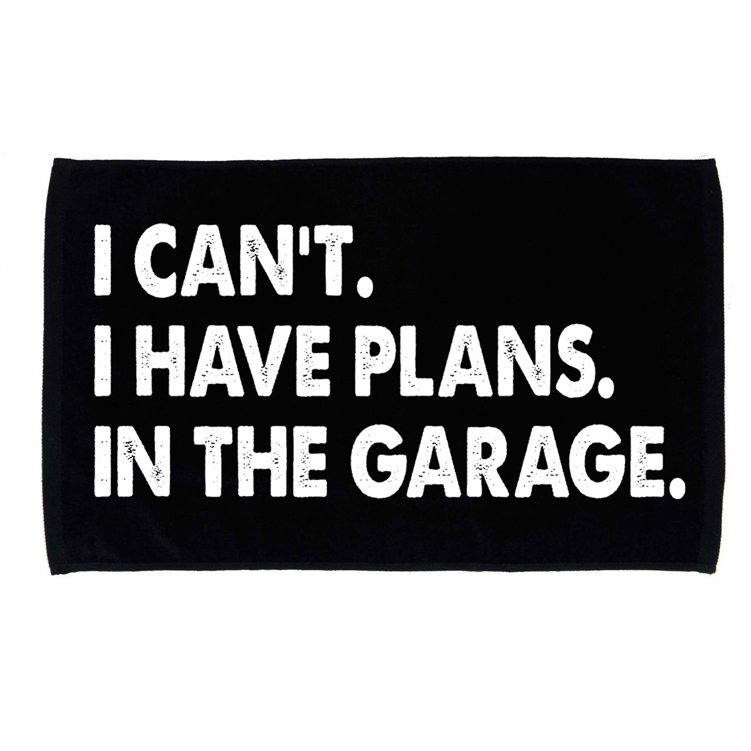 I Can't Have Plans In the Garage Microfiber Hand Towel