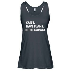 I Can't Have Plans In the Garage Ladies Essential Flowy Tank