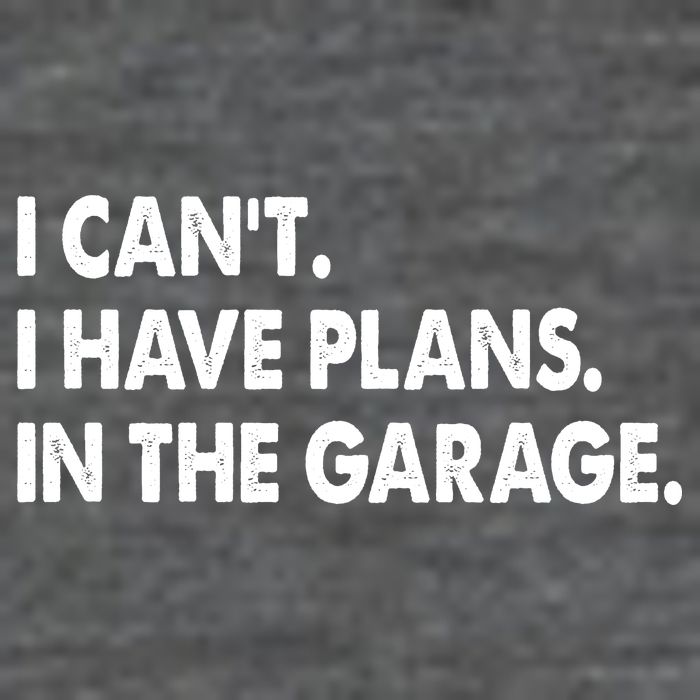 I Can't Have Plans In the Garage Flat Bill Trucker Hat