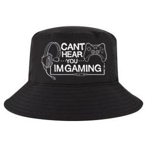 I Can't Hear You I'm Gaming Funny Gamer Cool Comfort Performance Bucket Hat