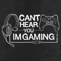 I Can't Hear You I'm Gaming Funny Gamer Golf Towel