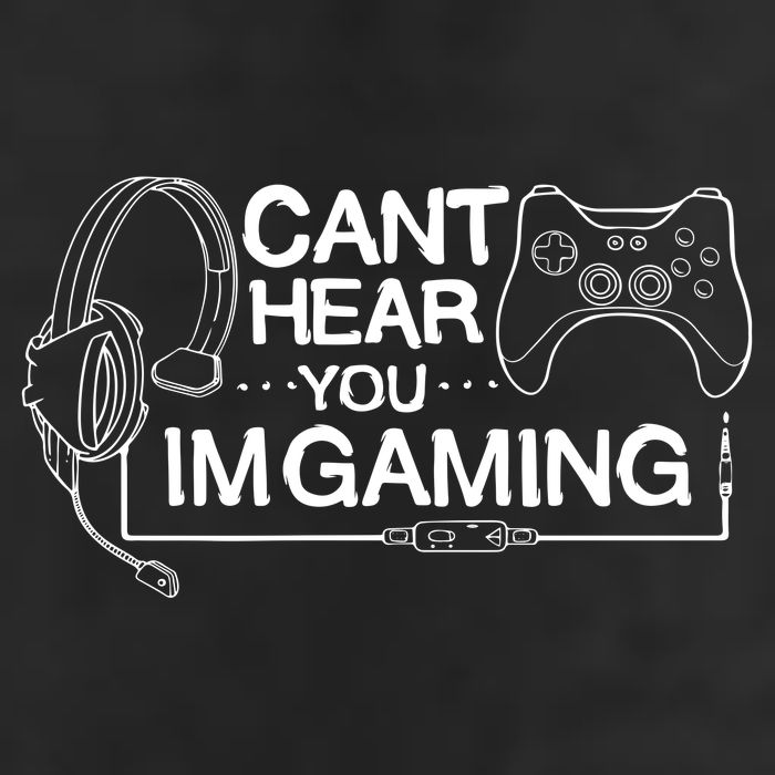 I Can't Hear You I'm Gaming Funny Gamer Golf Towel