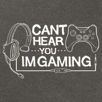 I Can't Hear You I'm Gaming Funny Gamer Cotton Canvas Backpack