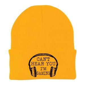 I Can't Hear You I'm Gaming Headphones Gamer Knit Cap Winter Beanie