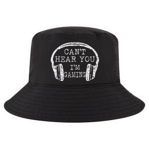 I Can't Hear You I'm Gaming Headphones Gamer Cool Comfort Performance Bucket Hat