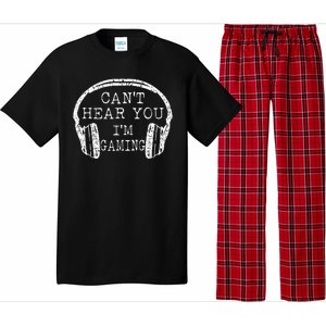 I Can't Hear You I'm Gaming Headphones Gamer Pajama Set