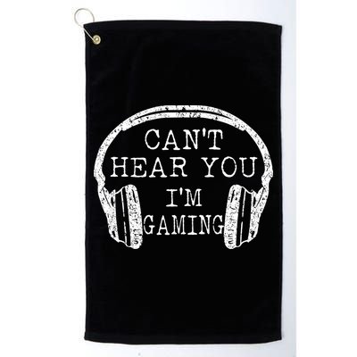 I Can't Hear You I'm Gaming Headphones Gamer Golf Towel