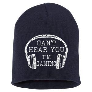 I Can't Hear You I'm Gaming Headphones Gamer Short Acrylic Beanie