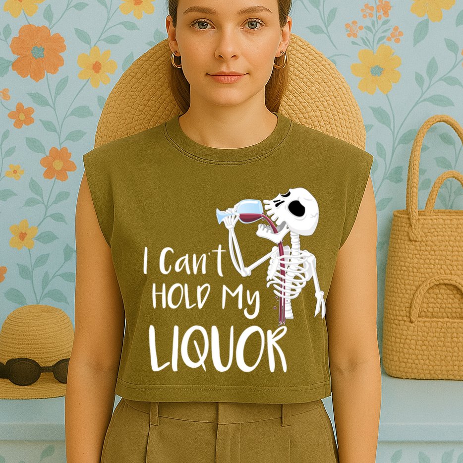 I Can't Hold My Liquor Garment-Dyed Women's Muscle Tee