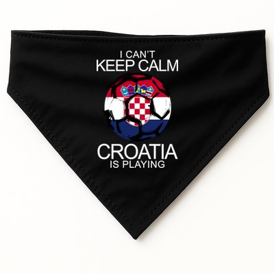 I Can't Keep Calm Croatia Is Playing USA-Made Doggie Bandana