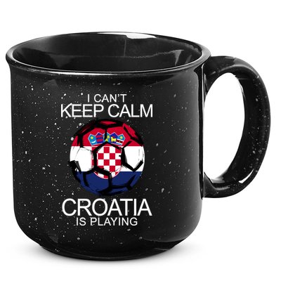 I Can't Keep Calm Croatia Is Playing 15oz Campfire Ceramic Mug