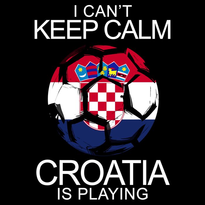 I Can't Keep Calm Croatia Is Playing Youth Performance Sprint T-Shirt