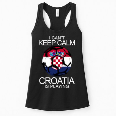 I Can't Keep Calm Croatia Is Playing Womens Tank Top