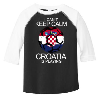 I Can't Keep Calm Croatia Is Playing Toddler Fine Jersey T-Shirt