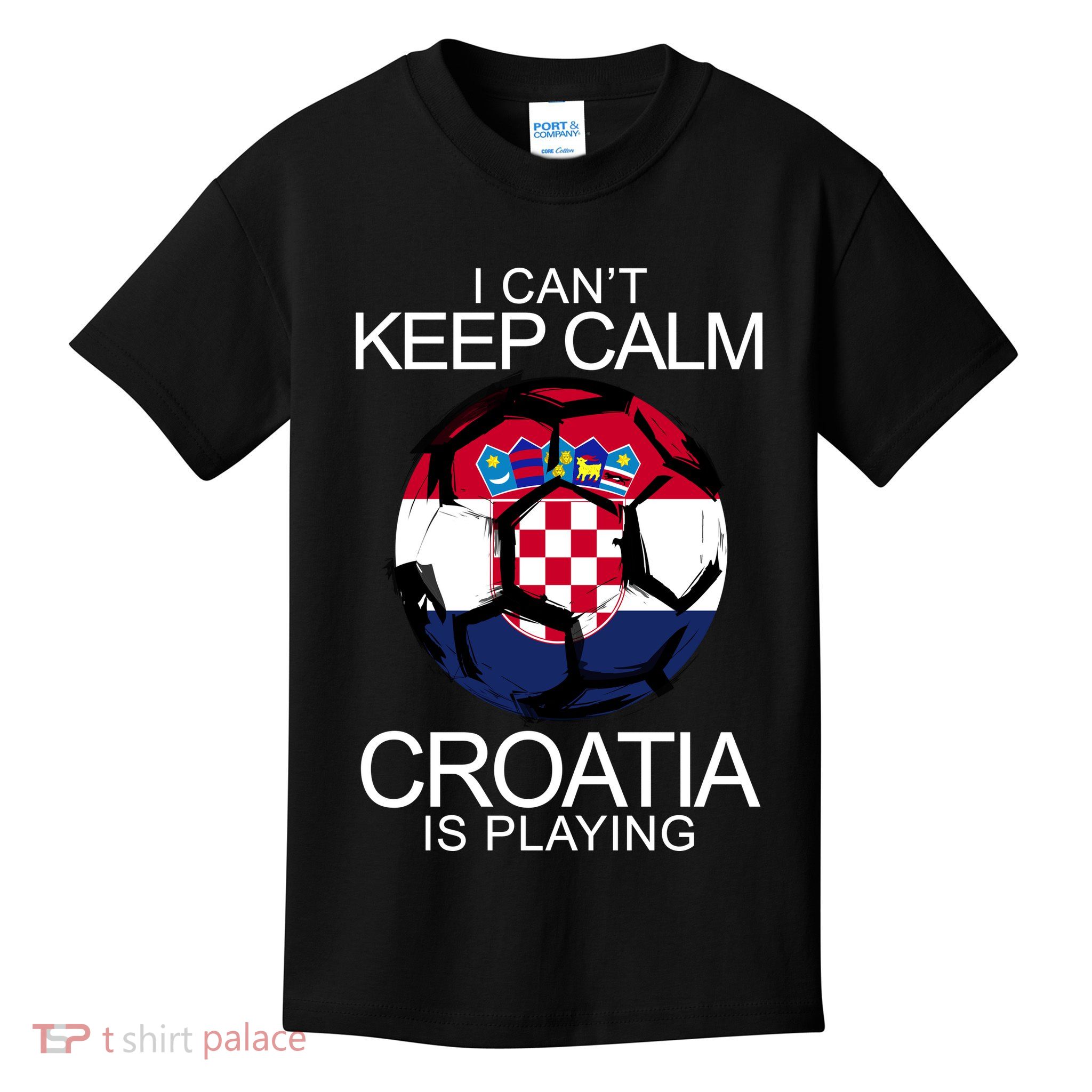 I Can't Keep Calm Croatia Is Playing Kids T-Shirt