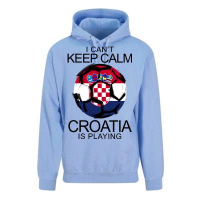 I Can't Keep Calm Croatia Is Playing Unisex Surf Hoodie