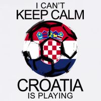 I Can't Keep Calm Croatia Is Playing Garment-Dyed Sweatshirt