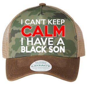 I Can't Keep Calm I Have A Black Son Legacy Tie Dye Trucker Hat