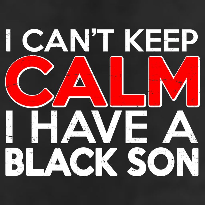I Can't Keep Calm I Have A Black Son Crop Fleece Hoodie
