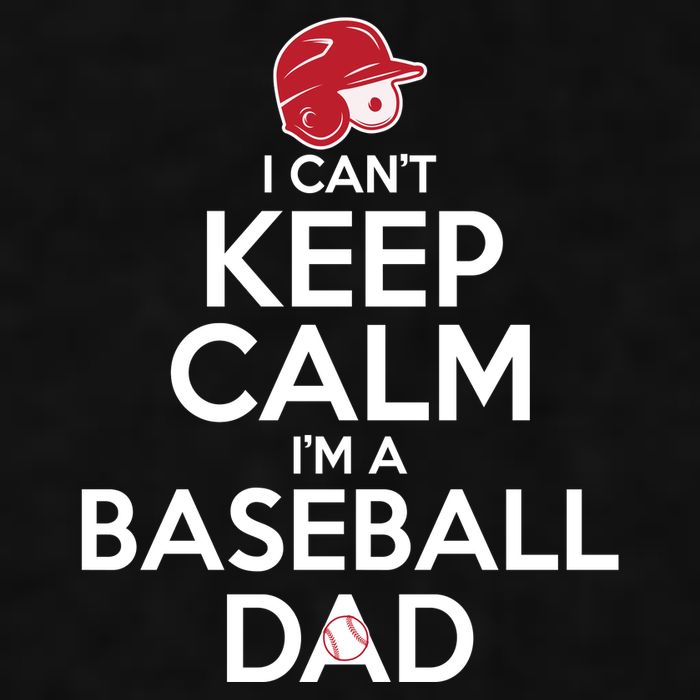 I Can't Keep Calm I'm A Baseball Dad Ladies PosiCharge Tri-Blend Wicking Tank