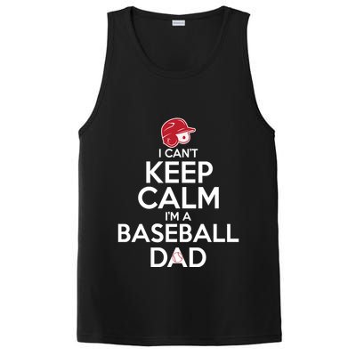 I Can't Keep Calm I'm A Baseball Dad PosiCharge Competitor Tank