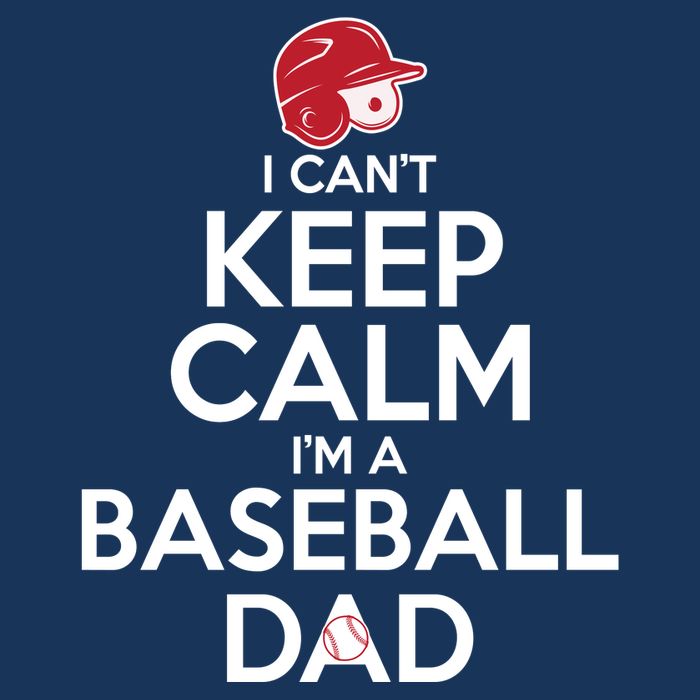 I Can't Keep Calm I'm A Baseball Dad Button