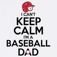 I Can't Keep Calm I'm A Baseball Dad Garment-Dyed Sweatshirt