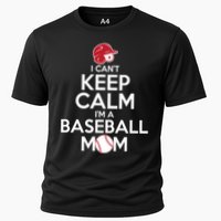 I Can't Keep Calm I'm A Baseball Mom Cooling Performance Crew T-Shirt