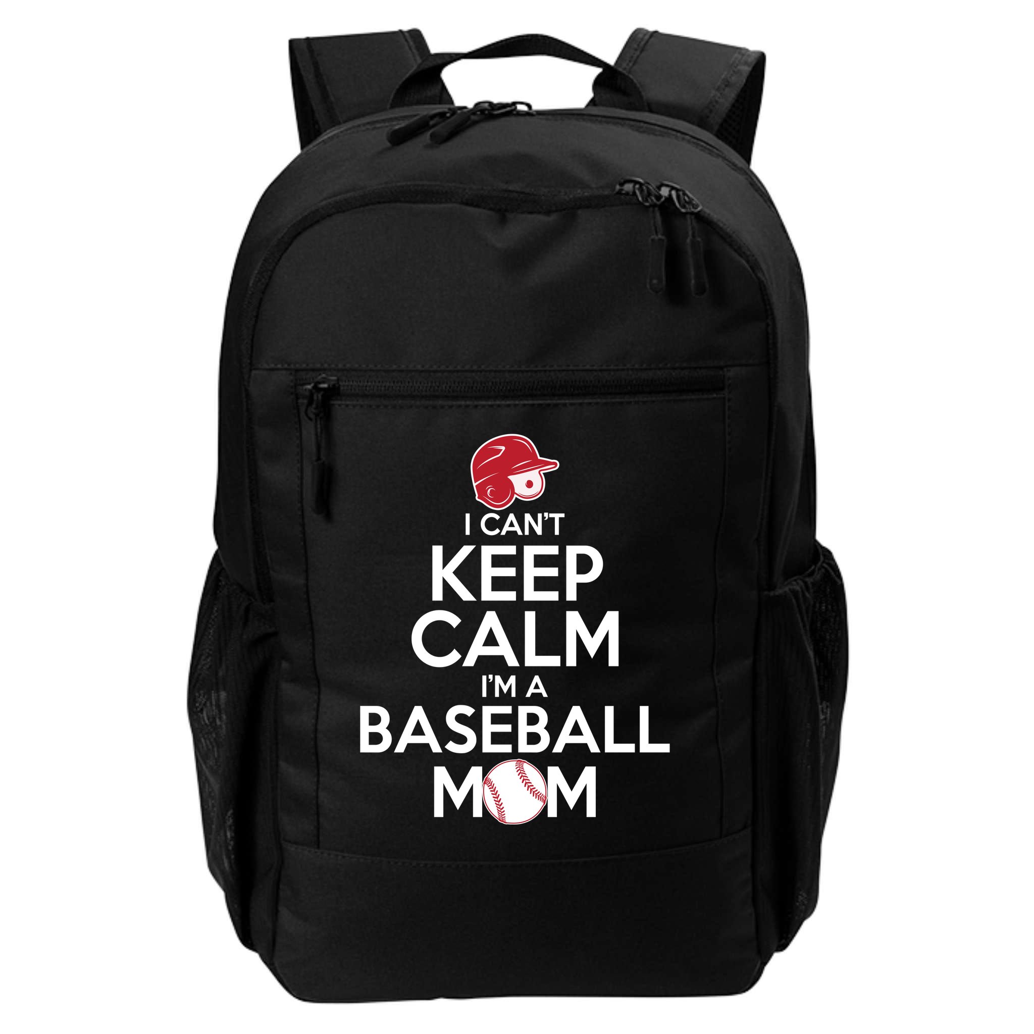 I Can't Keep Calm I'm A Baseball Mom Backpack