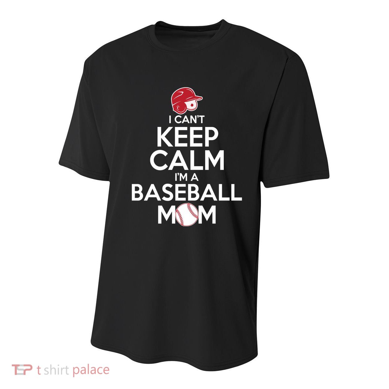 I Can't Keep Calm I'm A Baseball Mom Youth Performance Sprint T-Shirt