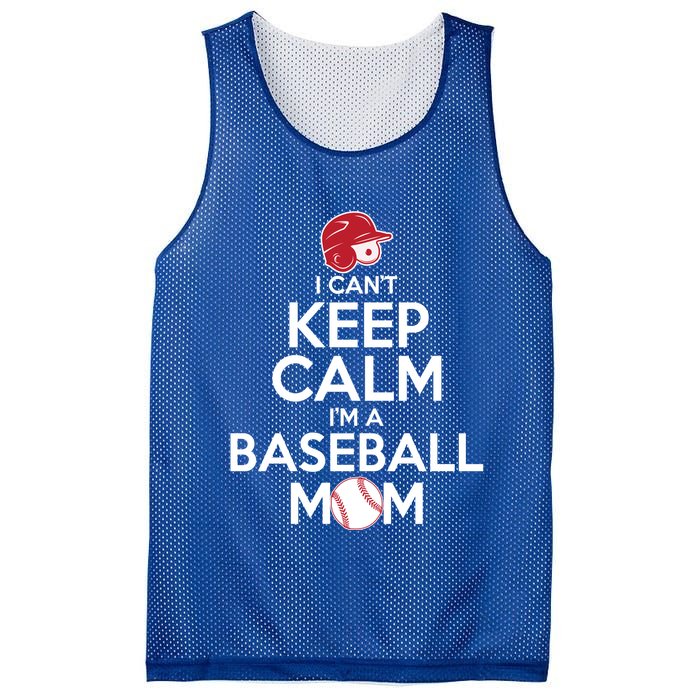 I Can't Keep Calm I'm A Baseball Mom Mesh Reversible Basketball Jersey Tank