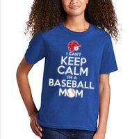 I Can't Keep Calm I'm A Baseball Mom Kids T-Shirt