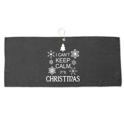 I Can't Keep Calm It's Christmas Large Microfiber Waffle Golf Towel