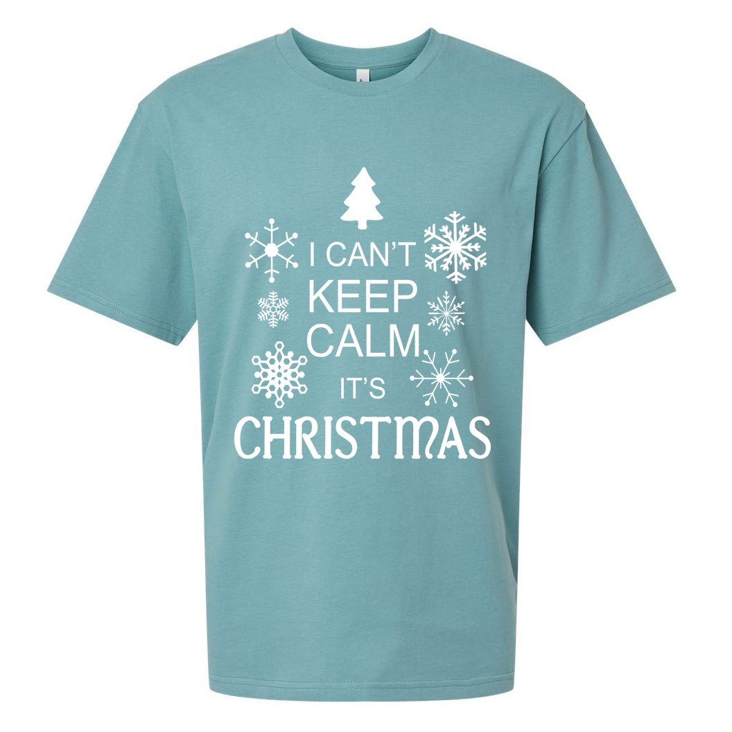I Can't Keep Calm It's Christmas Sueded Cloud Jersey T-Shirt