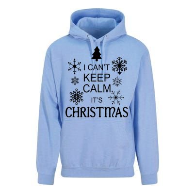 I Can't Keep Calm It's Christmas Unisex Surf Hoodie