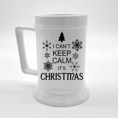 I Can't Keep Calm It's Christmas Beer Stein