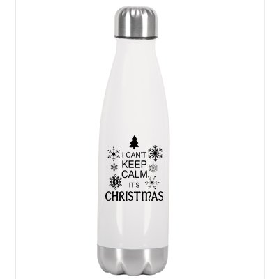 I Can't Keep Calm It's Christmas Stainless Steel Insulated Water Bottle