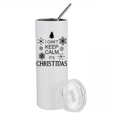 I Can't Keep Calm It's Christmas Stainless Steel Tumbler